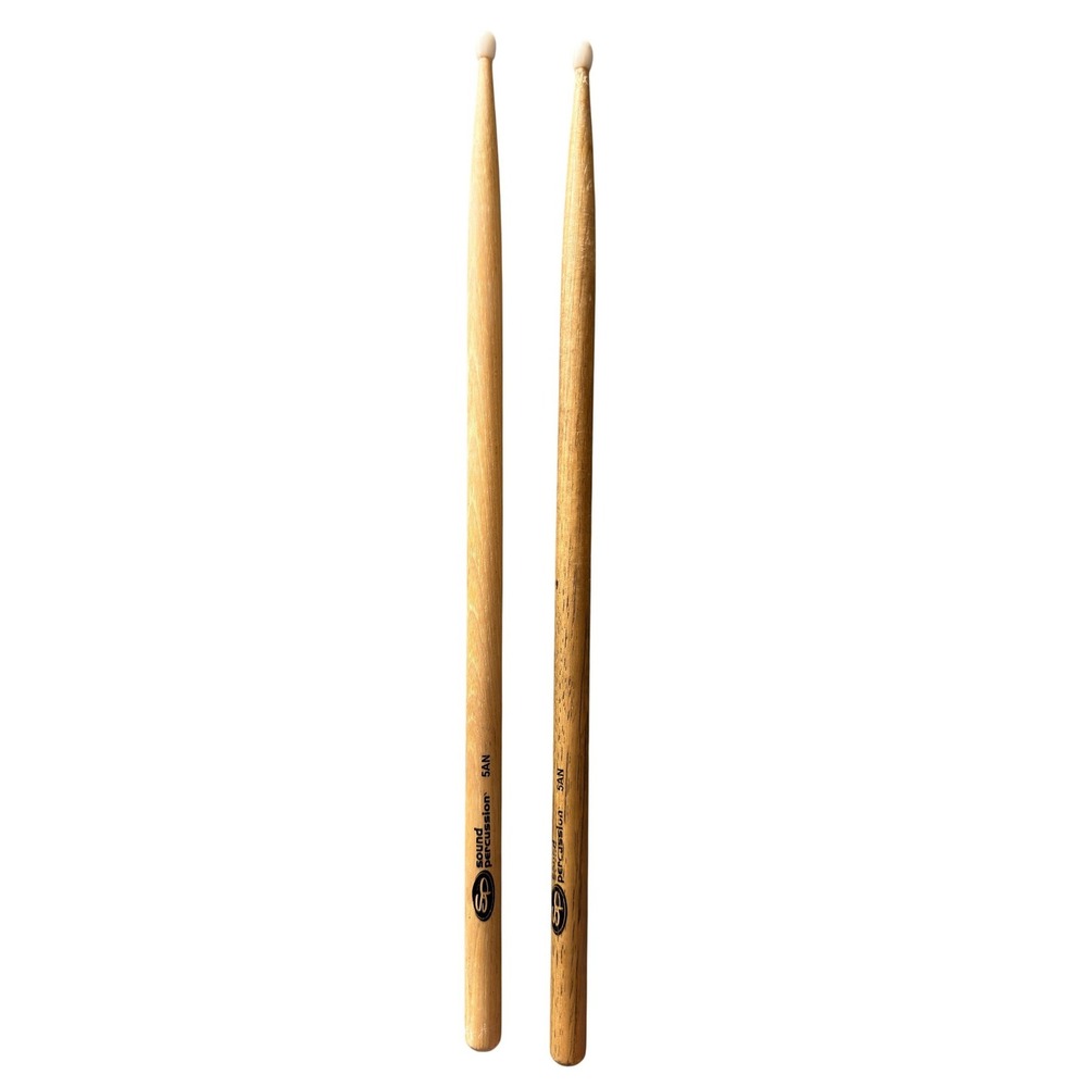 Sound Percussion 5AN Drumsticks Nylon Tip Wood Drum Sticks Pair SP 5AN